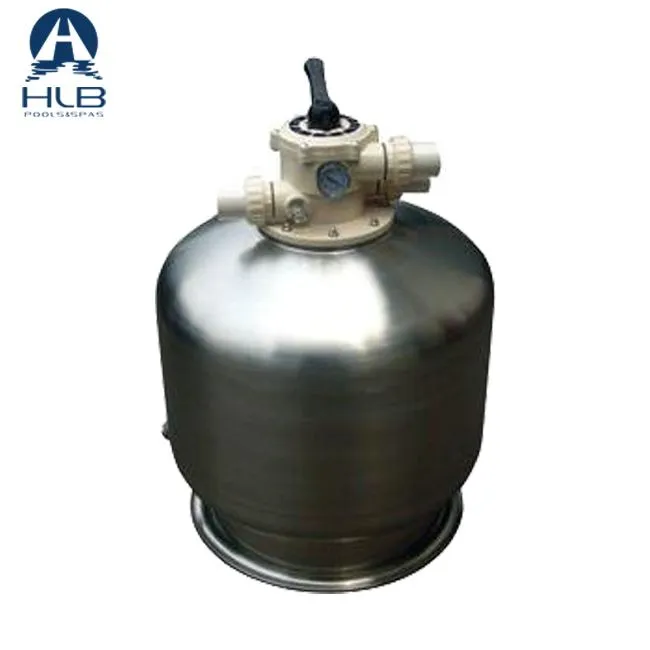stainless steel sand filter top side-flange